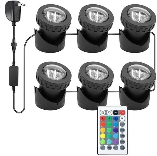 Colored pond lights with - colored,